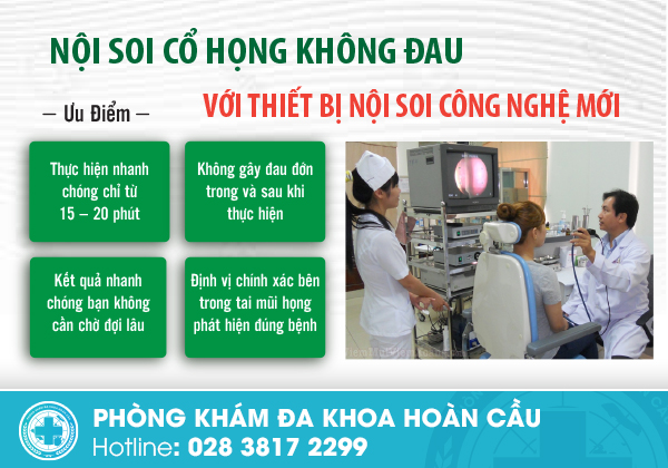 Nội soi cổ họng không đau tại TPHCM