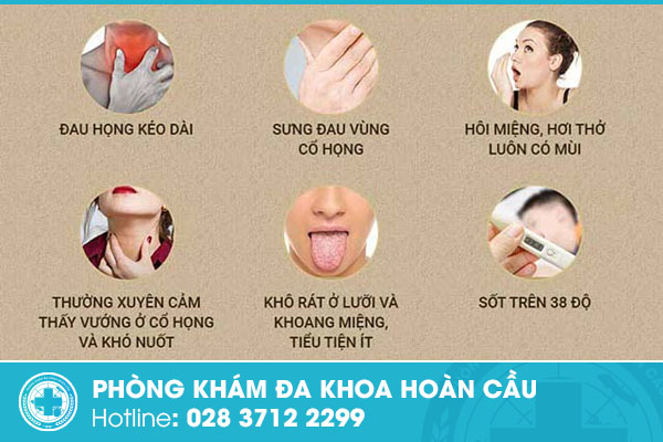 Triệu chứng bệnh viêm amidan ở người